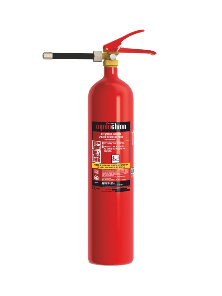 Urządzenie gaśnicze śniegowe 2 kg - GSE-2x do elektoroniki komputerów + świadectwo UDT